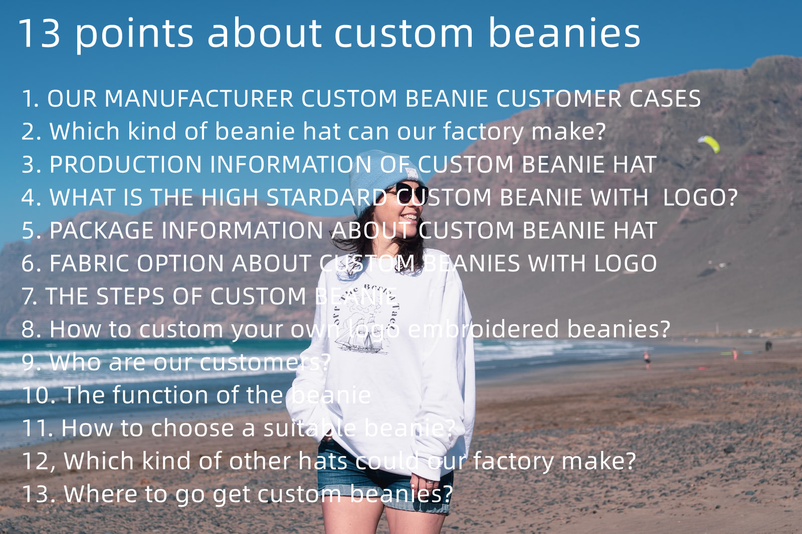 embroidered beanie manufacturer