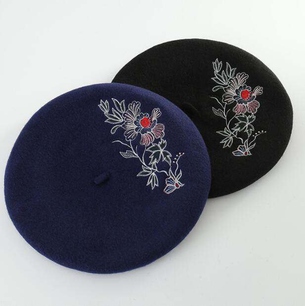 custom embroidered beret